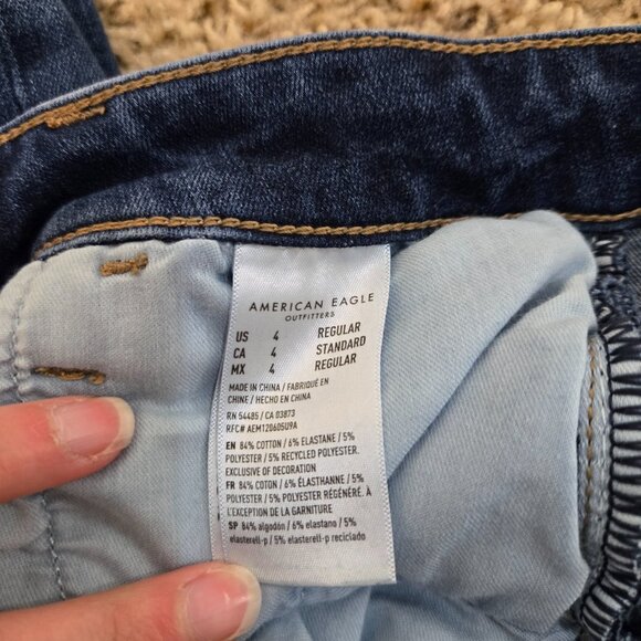 American Eagle The Dream Jean Super Hi-Rise Jegging Size 4 - Picture 6 of 8